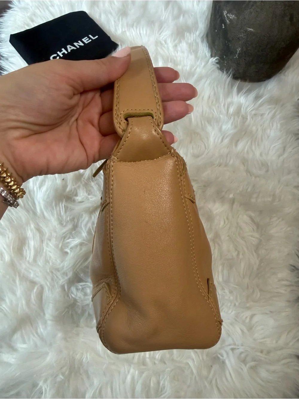 CHANEL elegant tan
